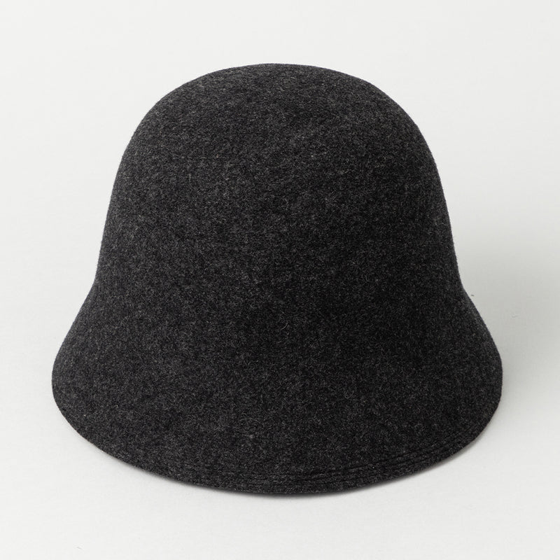 N-1032 / Gentiana Hat フェルトベルハット チャコールグレー