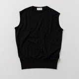 【EC限定展開】S4553 ノースリーブニット BLACK S