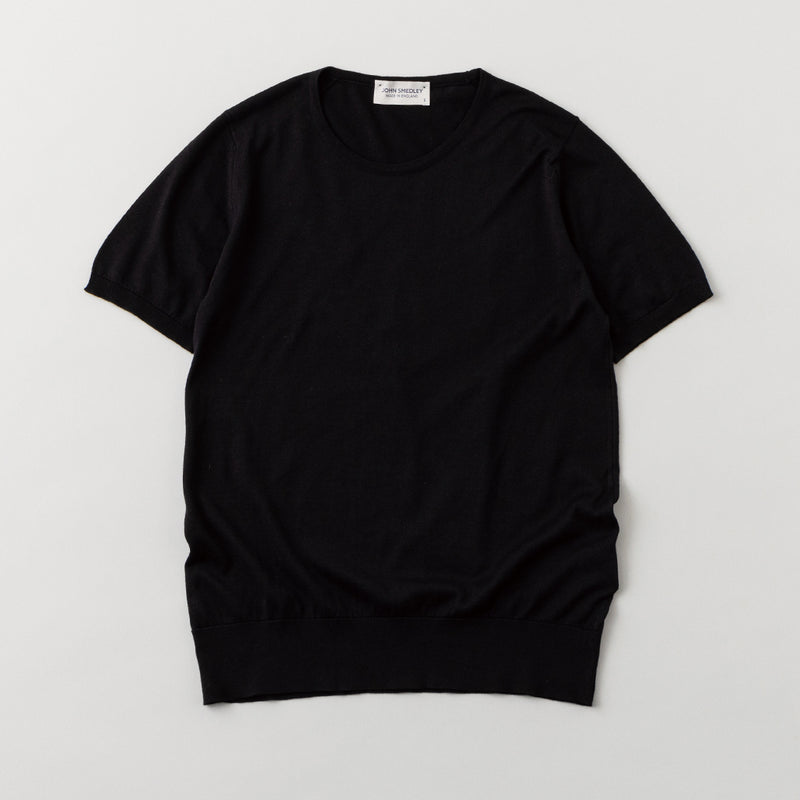 【EC限定展開】SESIA 半袖ニット BLACK S
