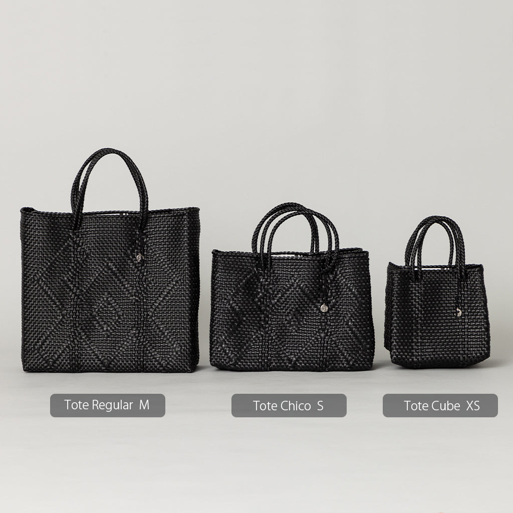 OJO DE MEX｜オホデメックス Plastico CAGO Tote Cube ブラック XS