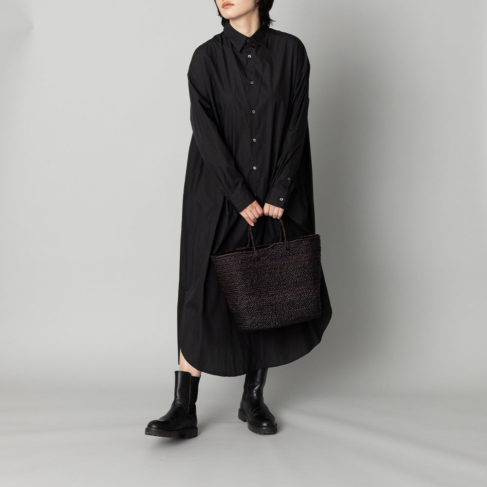 再入荷】ラフィア マルシェ カゴバッグ 黒 M – kuros.style
