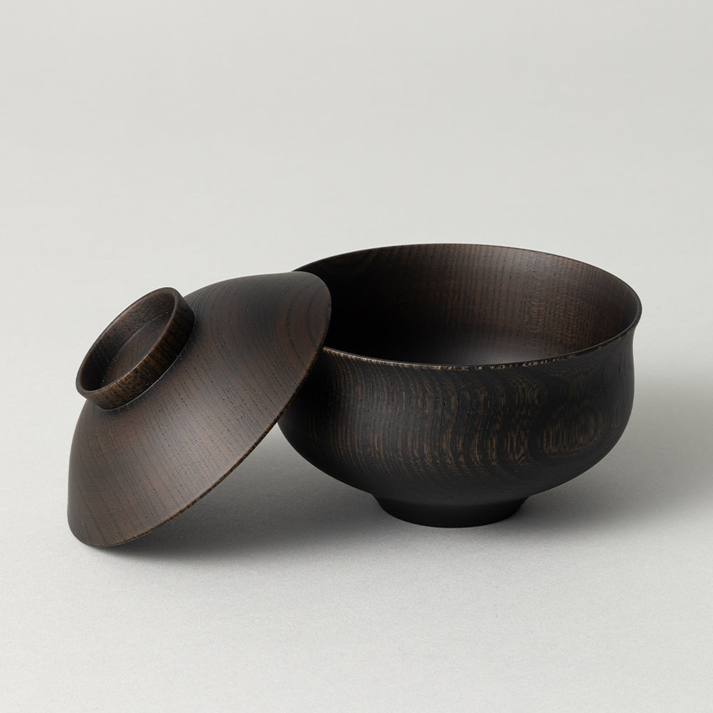 TSUMUGI ［ 蓋付椀 / 千鳥 ］2点セット TSUMUGI蓋付椀 千鳥 Black – kuros.style