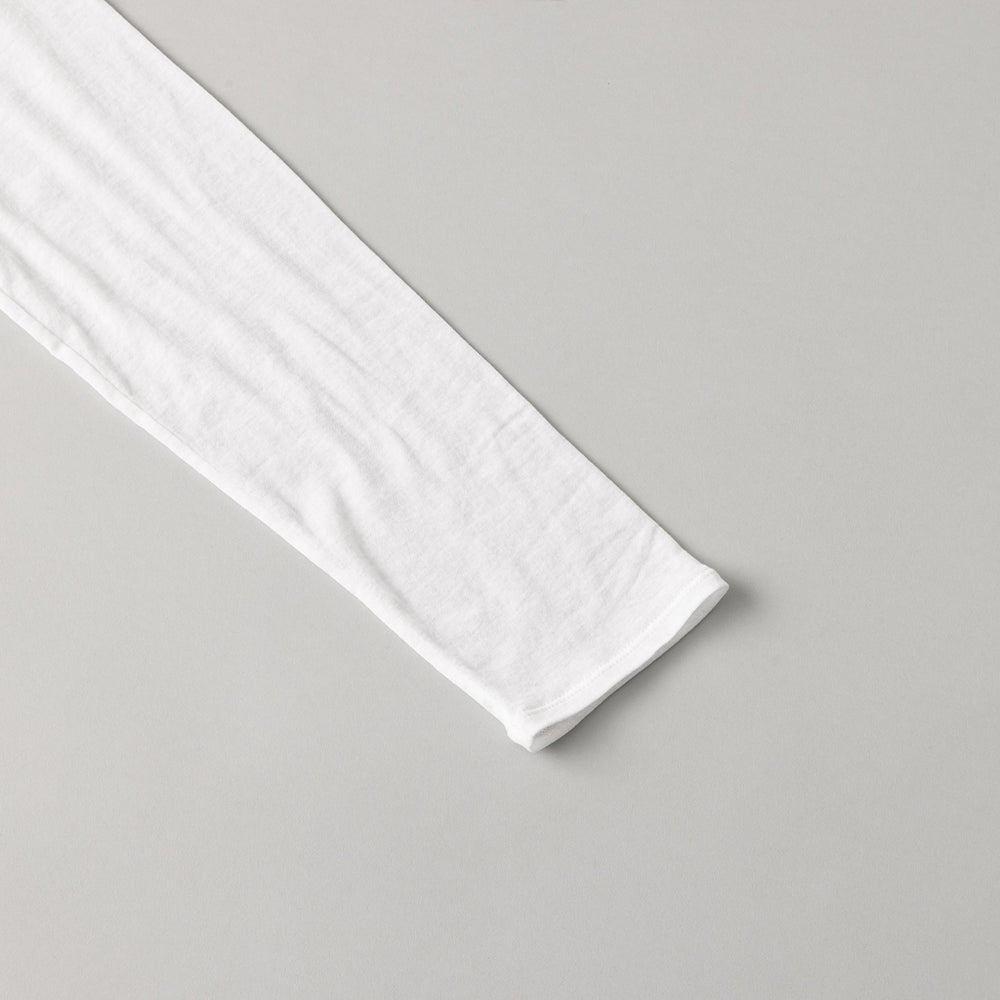 コットン シアー リラックス ロングスリーブTシャツ 白 – kuros
